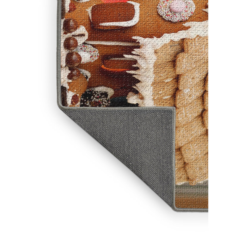 Tapis brun Christmas, Rectangle 2 pi x 3 pi
