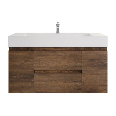 Babajide Bathroom Vanity with Acrylic Top