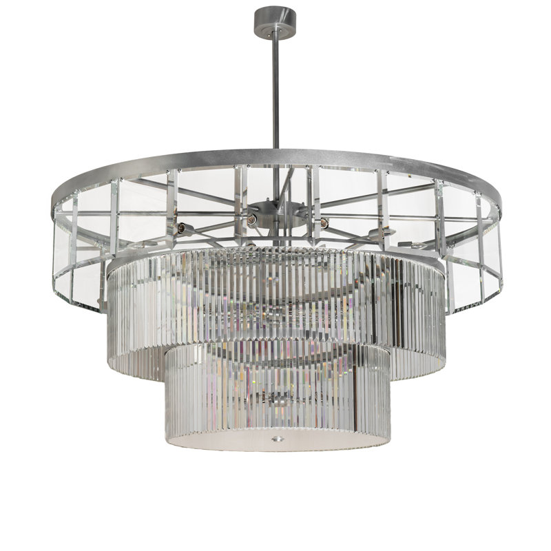 Crystal 27 - Light Dimmable Tiered Chandelier