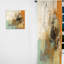 Barbier - Encre liquide jaune-orange captivante - Rideau de marbre abstrait - Velours obscurcissant - 1 panneau-1376490126