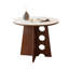 Table de salle à manger blanche et noyer-431736494