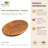 Oval Teak Wood Plate - Medium