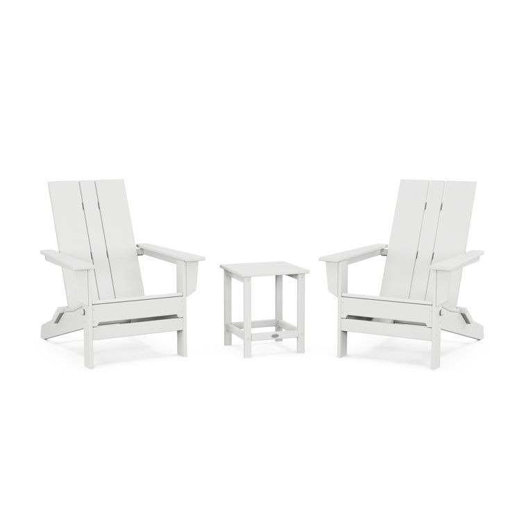High-Density Polyethylene (HDPE) Outdoor Adirondack Chair With Table