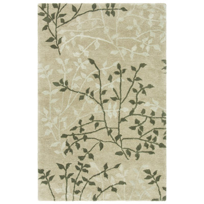 Avayah Handmade Tufted Green Area Rug