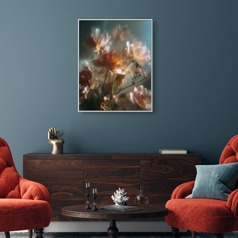 Mystic Meadow Print by Oliver Gal, 31"H x 37"W, White Floater Frame
