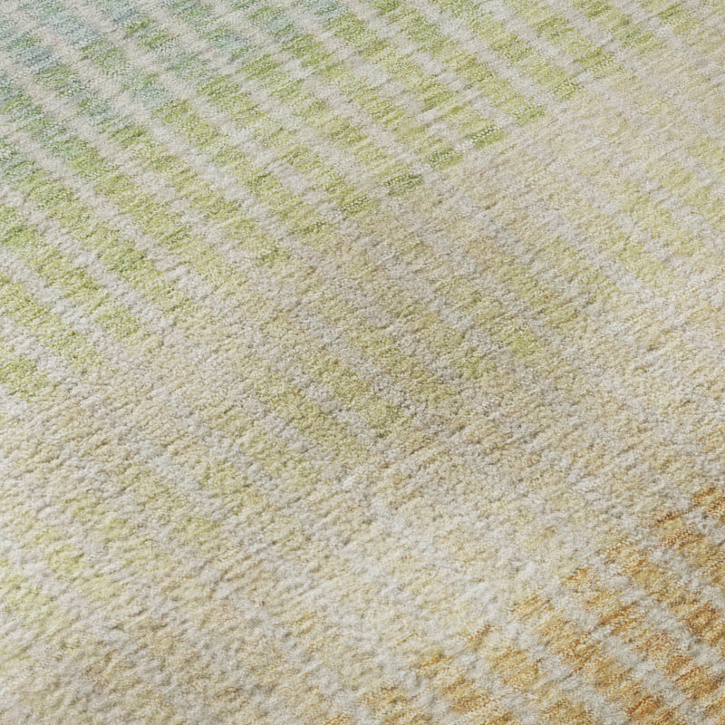 Premium Machine Washable Mayfield AMF2313 Stripes Rug, 10' x 14', Salmon