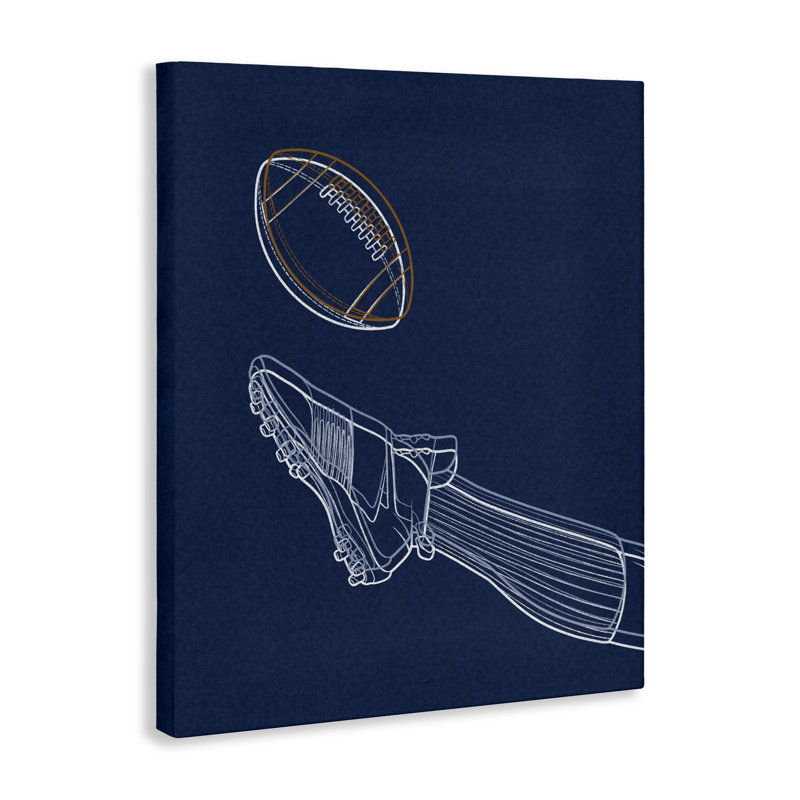 «Football Lines Contour», conception de Marcus Prime, H 30 po x l 24 po