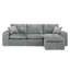 Canapé modulaire moderne de 107 po avec méridienne réversible Boucle-1061656038