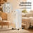 1500W Portable Oil Filled Radiator Heater, Adjustable Thermostat with Detachable Humidifying Tank, Overheat & Tip-Over Protection for Indoor Use-136178747