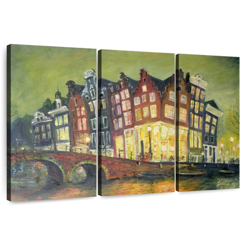Sireci Bright Lights Amsterdam, 20" H x 33" W