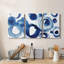Blue Circle Study IV - Toile tendue avec châssis de qualité supérieure - Prêt à être accroché-628718539