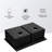 33"X22" Gunmetal Black 16 Gauge Double Bowl Drop In Sink With 10" Deep Basins, 50/50 Design For Improved Kitchen Workflow, Hand - Crafted Rear 3.5 Drain, X Grooves Easy Water Disposal, 3Mm Sound