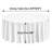 White Round Tablecloths, 132 Inches in Diameter, Stain- & Wrinkle- Resistant, Machine Washable Table Clothes, Polyester Fabric Table Covers for Wedding, Party, Banquet, Formal Events