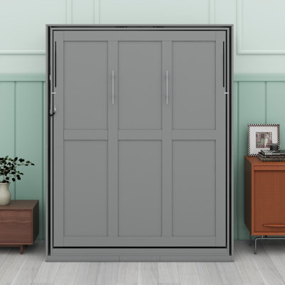 Fold-Down Murphy Bed With Integrated Hidden Storage Smart Solution For Dual-Purpose Home Office Spaces