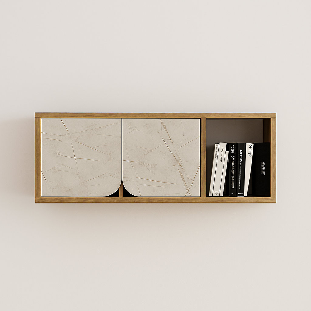 Minimalist Wall Cabinet – Modern Floating Storage Unit for Living Room or Office