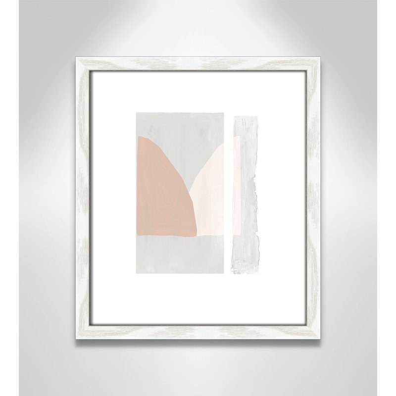 Lora douce et légère - reproduction d'art, Papier avec cadre en bois blanc, H 15 po x l 13 po x P 0,75 po