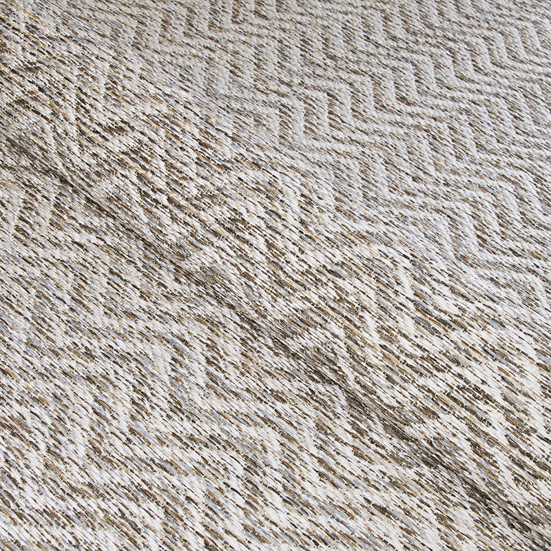 Irit Performance Chevron Light Brown Indoor Outdoor Rug, Runner 2'3" x 7'10"