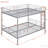 Full Over Full Metal Bunk Bed, Sliver