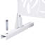 Écran d'intimité en métal l 76 "H48" pour terrasse, balcon, patio - blanc. Panneaux de clôture autoportants d'extérieur et d'intérieur. Rouille décolorée, écran blanc élégant. Patio, salon. To And Scratches