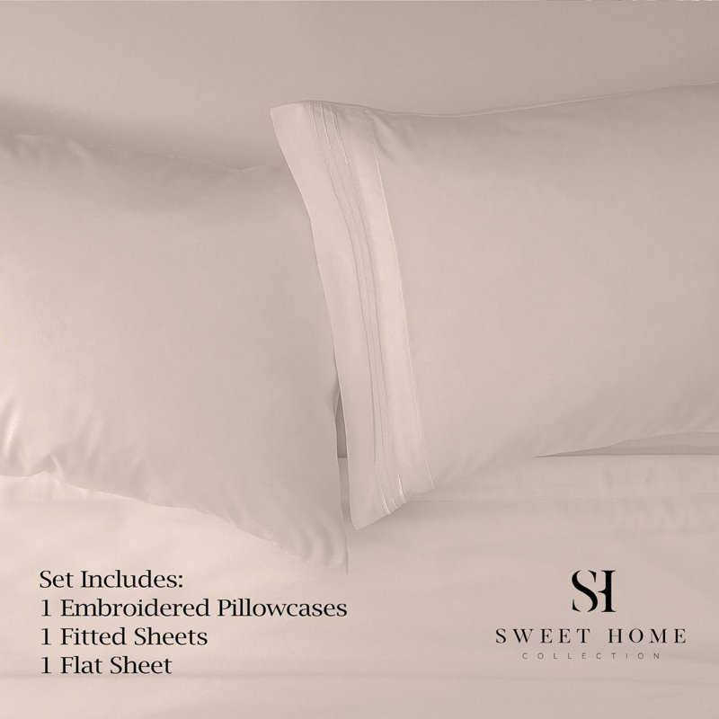 Twin Sheet Sets Beige Cream - 3 Piece Bed Sheets And Pillowcase Set For Twin Mattress - Extra Soft, Elastic Corner Straps, Deep Pocket Sheets, Twin Beige Cream