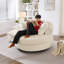 Fauteuil pivotant à 360 °, chaise longue moderne en velours côtelé pour le salon-129420540