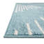 Tapis géométrique bleu clair en polypropylène tissé à la machine-519170416