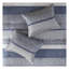 Ensemble d'édredon 7 pièces en jacquard bleu marine - Literie transitionnelle avec microfibre douce et coussins décoratifs pour la chambre principale-122647313