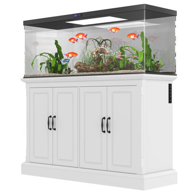 Kaelix 55-75 Gallon Aquarium Stand with Power Outlet & Cabinets (Aquarium Tank Not Included)