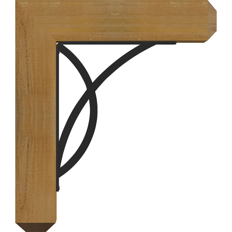 Support simple 4 po Miller, H 18 po x P 15 1/2 po, Cèdre rouge de l'Ouest l 4 po x T 4 po (sciage br