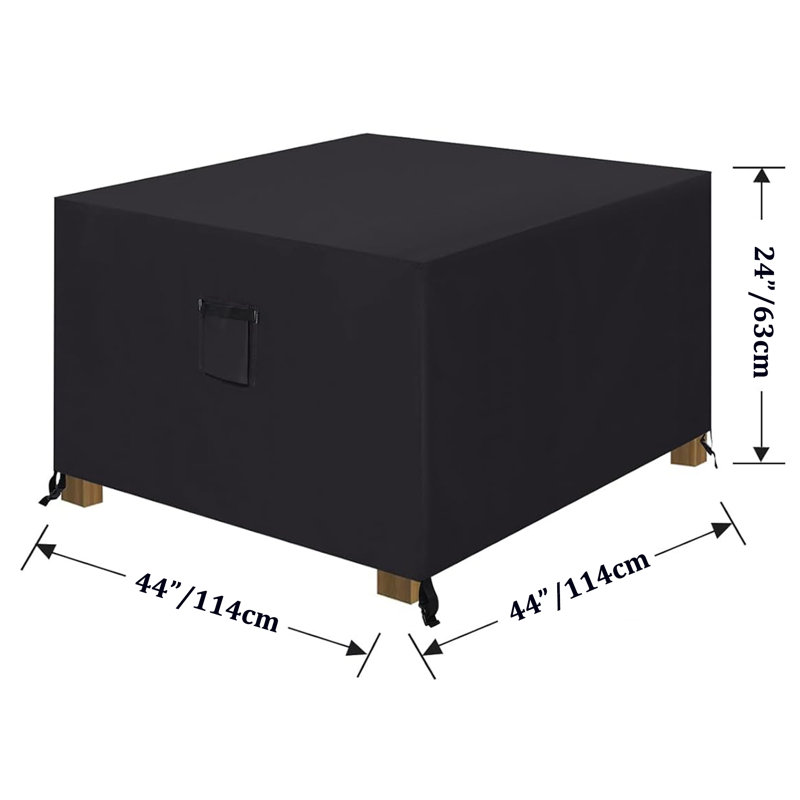 Durable Fire Pit Cover Square 44 inch For Patio Fire Pits Table