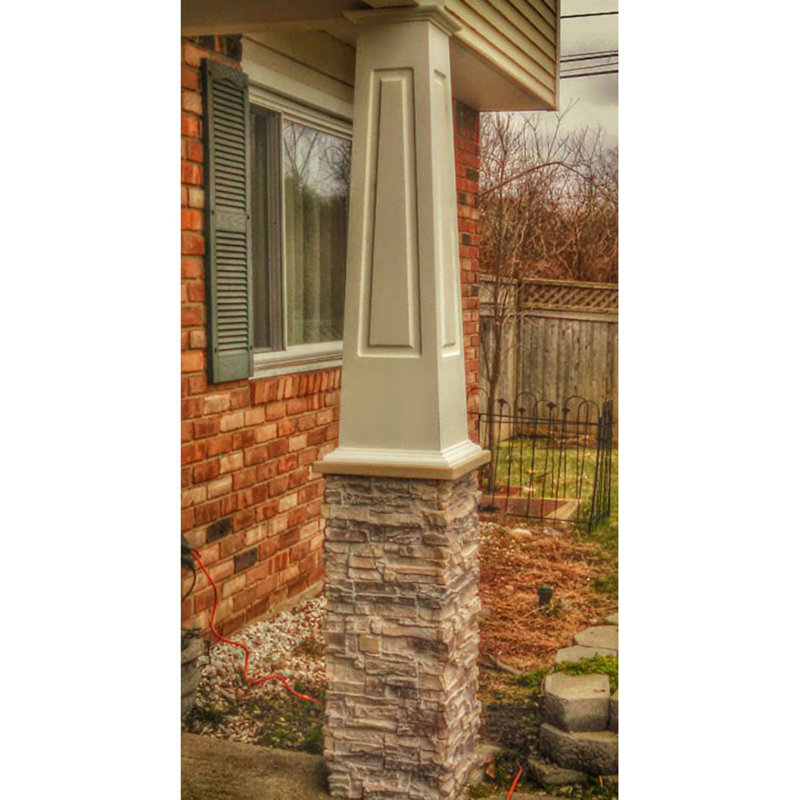 Poteau de lit à panneau surélevé conique carrée classic artisan Endura, H 48 po x l 9,63 po