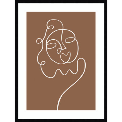 Her By Shatha Al Dafaiframed Art Print
