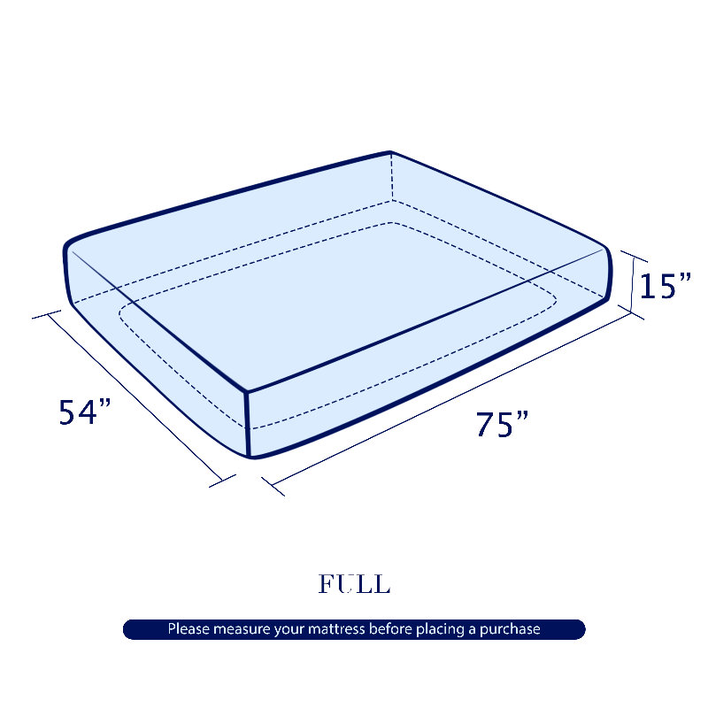 Protège-matelas ajusté ultra doux, Plein, Gris clair