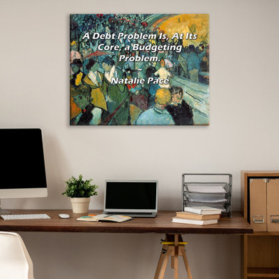 Trinx Gallery Wrapped Canvas By Natalie Pace: "A Debt Problem Is, At Its Core, a Budgeting Pr