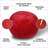 4ft Minky Velvet Bean Bag Chair for Adults &amp; Kids – Washable Cover, Foam Filling | Red | Velvet-1770949248-1770949279