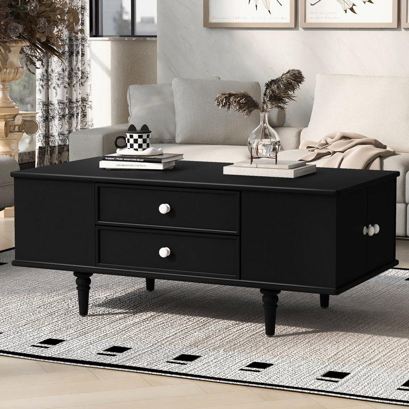 Table basse moderne Modern, Noir