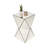 Champagne Mirrored Geometric Side Table