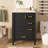 24" Modern Bathroom Vanity with Ceramic Sink-1602276602