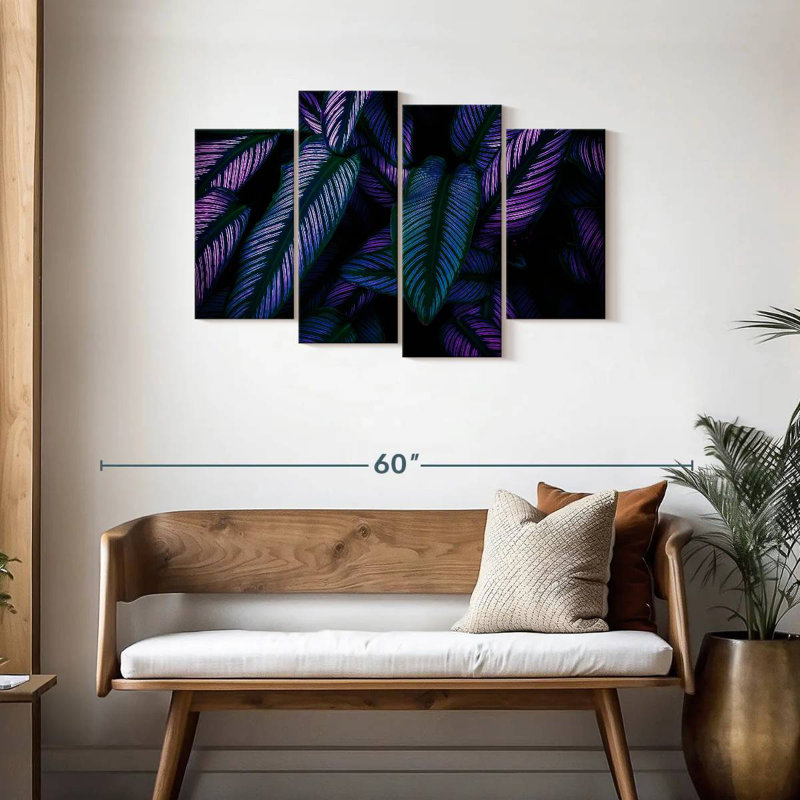 Harnek Fluorescent Leaves, 27" H x 43" W