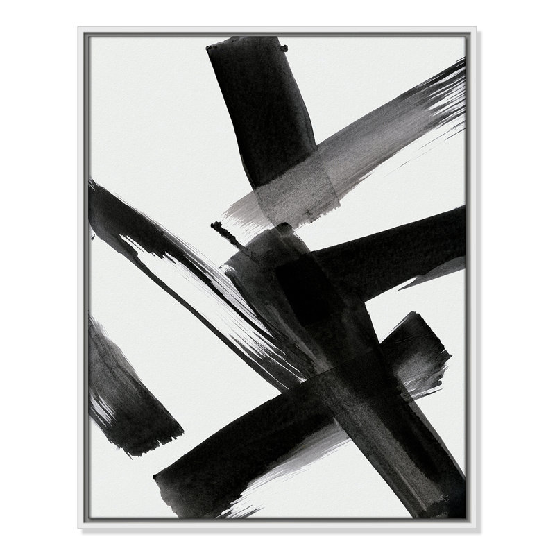 «Black Magic II» par Susan Jill, H 29,5 po x l 23,5 po x P 2 po, Blanc