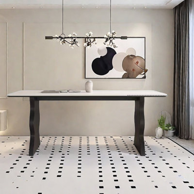 Italian  Minimalist Rock Slab Dining Table