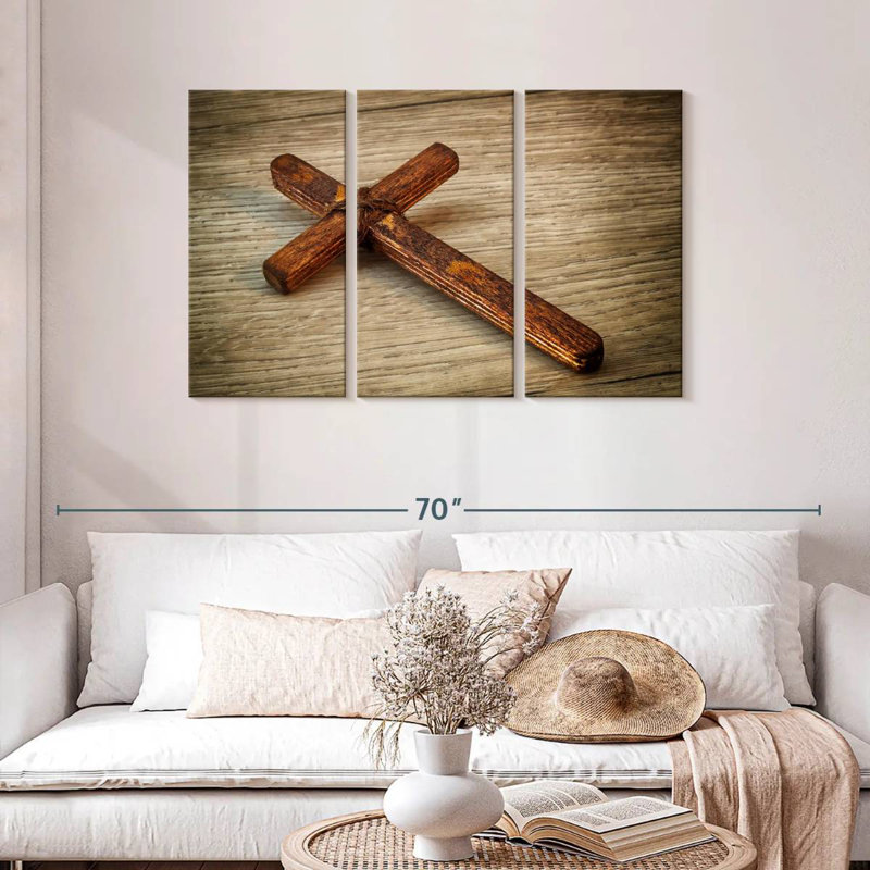 Adella Old Rugged Cross, 24" H x 38" W