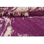 Tapis unique mauve / blanc noué à la main nouvel âge 4 pi 6 po x 6 pi 1 po