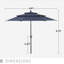 Tanaiyah 120' Market Umbrella-93545967