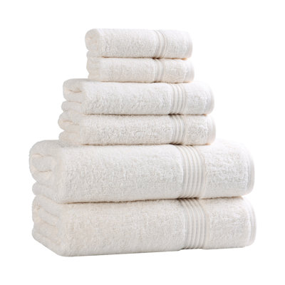 Oleg 600 GSM 6 Piece Egyptian-Quality Cotton Towel Set