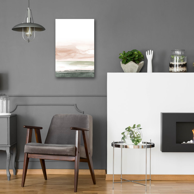 «Pink Gray No. 1» par Brandon Wong, art mural en verre acrylique, H 24 po x l 16 po