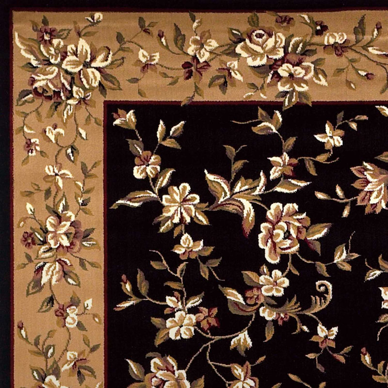 Daine Floral Indoor Rug, Round 7'7"