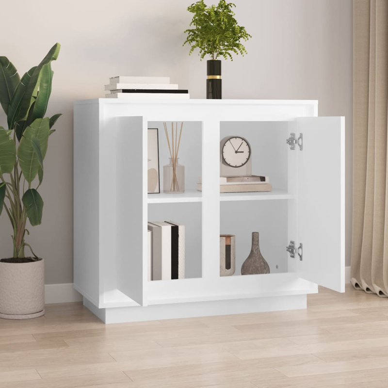 Sideboard 80x34x75 cm Engineered Wood, White
