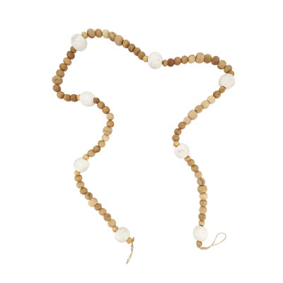 Simplicity in Nature Wood Beaded Garland
