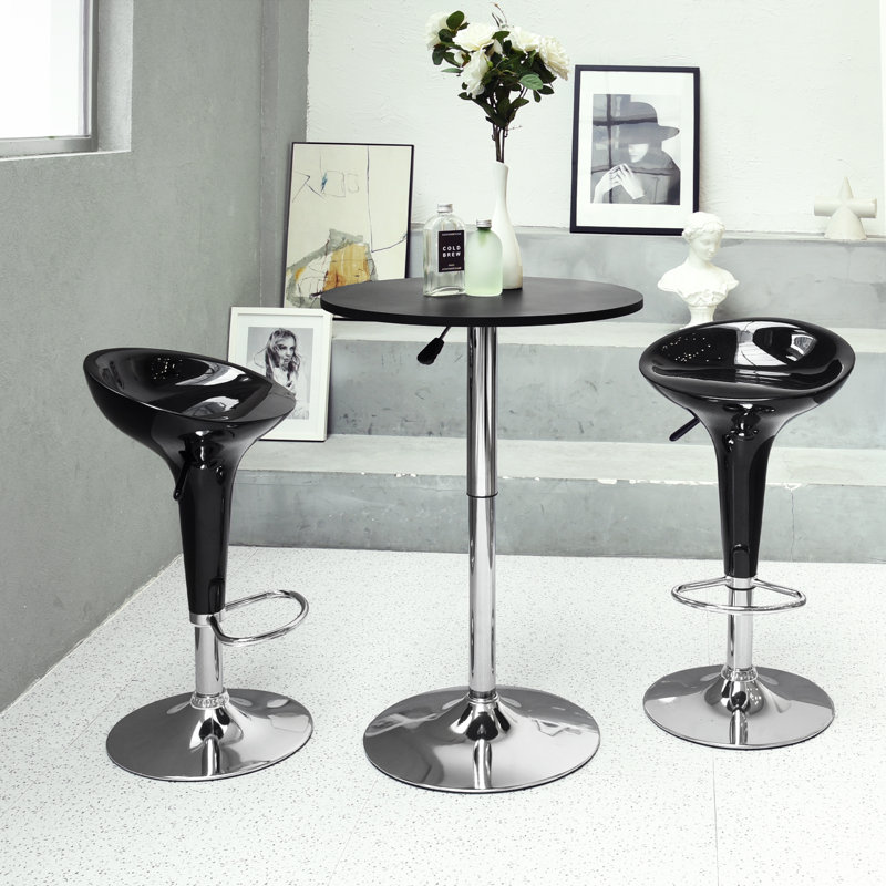 Carletta Round Metal Base Dining Table, White